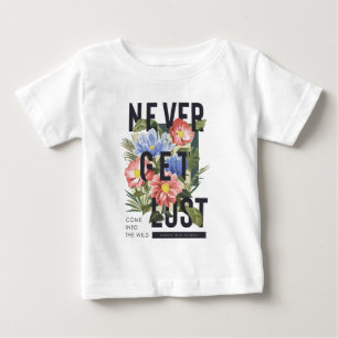 Nooit verloren Floral Slogan krijgen