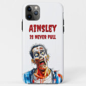 Nooit Volledige Zombie Funny Ondode Waterverf Ontw Case-Mate iPhone Case (Achterkant)