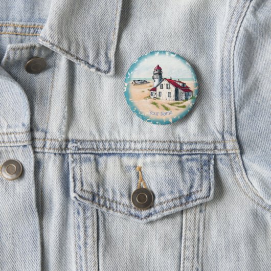 Noon Lighthouse pin Ronde Button 5,7 Cm (In situ)