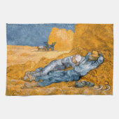 Noon, rest van het werk van Vincent Van Gogh Theedoek (Horizontaal)