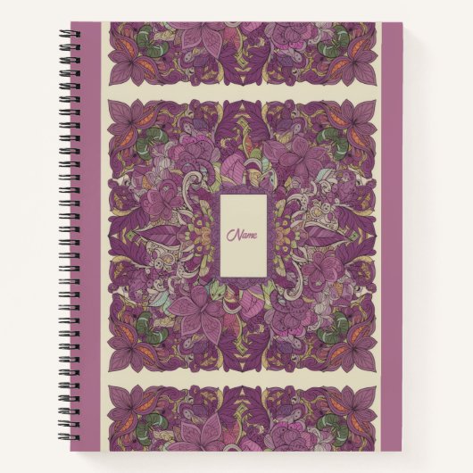Nooracle Plum Intricate Growth Journal (Devant)