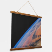 Noord-Afrika en de grote Libische woestijn. Hangend Wandkleed (Gebogen)