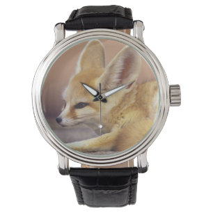 Noord-Afrika. Fennec Fennecus zerda) Horloge