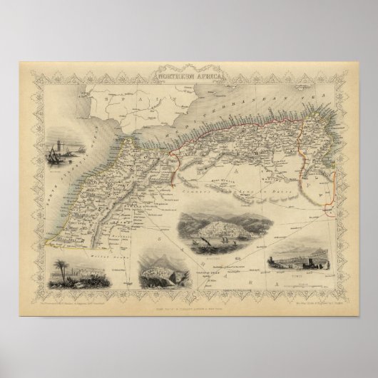 Noord-Afrika Poster (Voorkant)