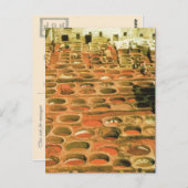 Noord-Afrika, Tannery, Marrakesj, Marokko Briefkaart (Voorkant / Achterkant)