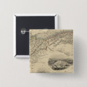 Noord-Afrika Vierkante Button 5,1 Cm (Voorkant /achterkant)