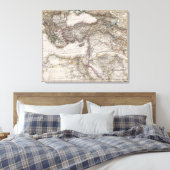Noord-Afrikaanse kaart Canvas Afdruk (Insitu (Slaapkamer))