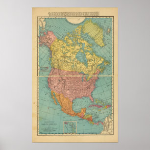 Noord-Amerika 13 Poster