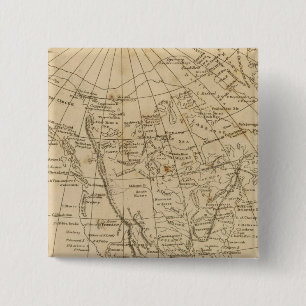 Noord-Amerika 15 Vierkante Button 5,1 Cm