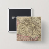 Noord-Amerika 19 Vierkante Button 5,1 Cm (Voorkant /achterkant)