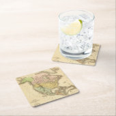 Noord-Amerika 20 2 Vierkante Kartonnen Onderzetter (Insitu)