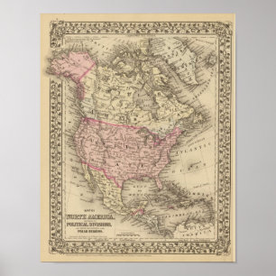 Noord-Amerika 21 Poster