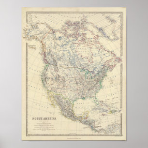 Noord-Amerika 22 Poster