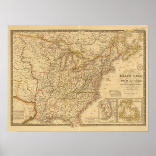 Noord-Amerika 24 Poster