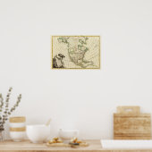 Noord-Amerika 26 Poster (Keuken)