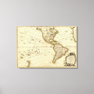 Noord-Amerika 31 Canvas Afdruk