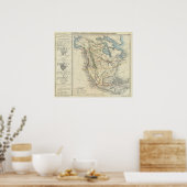 Noord-Amerika 33 Poster (Keuken)