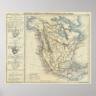 Noord-Amerika 33 Poster