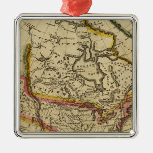 Noord-Amerika 42 Metalen Ornament