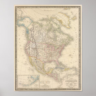 Noord-Amerika 44 Poster