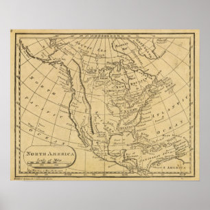 Noord-Amerika 45 Poster