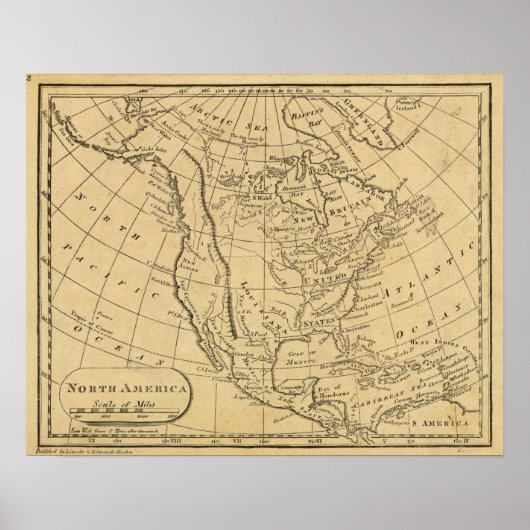 Noord-Amerika 45 Poster (Voorkant)