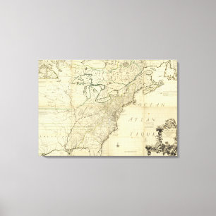 Noord-Amerika 47 Canvas Afdruk