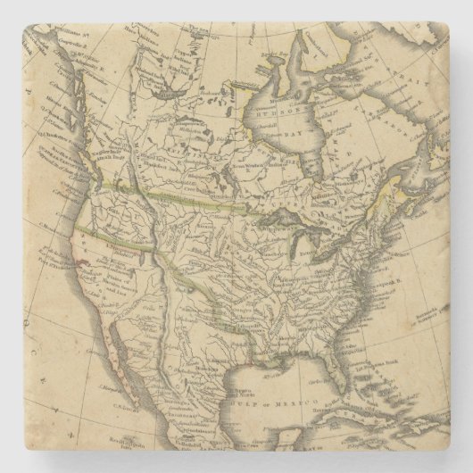 Noord-Amerika 7 Stenen Onderzetter (Voorkant)