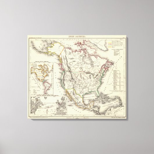 Noord-Amerika 8 Canvas Afdruk (Voorkant)