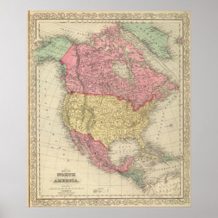Noord-Amerika 8 Poster