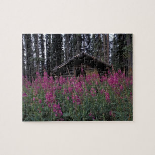 Noord-Amerika, Canada, Yukon. Verlaten vallenstell Legpuzzel