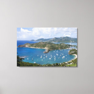 Noord-Amerika, Caraïben, Antigua. Engels Canvas Afdruk
