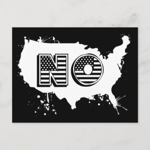 Noord-Amerika geen anti-trump anti Grunge Briefkaart
