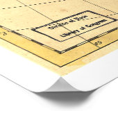 Noord-Amerika Kaart 1763 Poster (Hoek)