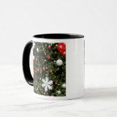 Noord-Amerika. kerstversieringen op boom. 2 Mok (Voorkant links)