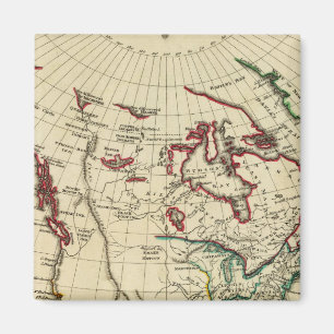 Noord-Amerika met grenzen Magneet