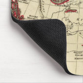 Noord-Amerika met grenzen Muismat (Hoek)