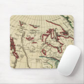 Noord-Amerika met grenzen Muismat (Met muis)