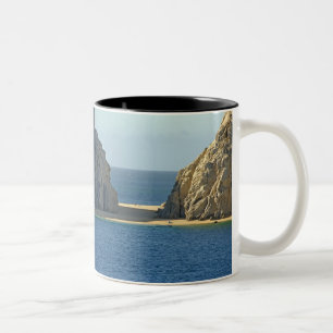 Noord-Amerika, Mexico, Staat Baja California Tweekleurige Koffiemok