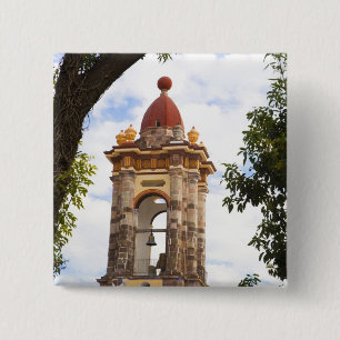 Noord-Amerika, Mexico, staat Guanajuato, San 5 Vierkante Button 5,1 Cm