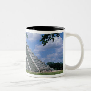 Noord-Amerika, Mexico, Yucatan schiereiland, 2 Tweekleurige Koffiemok