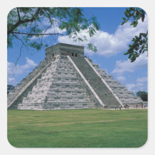 Noord-Amerika, Mexico, Yucatan schiereiland, 2 Vierkante Sticker