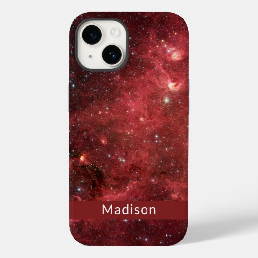 Noord-Amerika Nebula Infrarood Jouw naam Case-Mate iPhone Case (Achterkant)