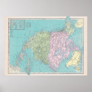 Noord-Amerika Poster