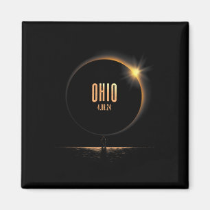Noord-Amerika Totale Zonsverduistering 2024 Ohio N Magneet