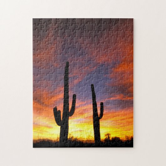 Noord-Amerika, VS, Arizona, Sonoran-woestijn Legpuzzel (Verticaal)