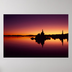 Noord-Amerika, VS, Californië, Mono Lake, Poster