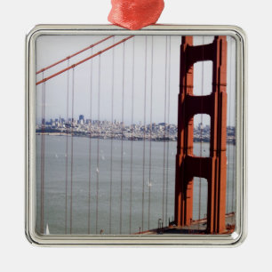 Noord-Amerika, VS, Californië, San Francisco. Metalen Ornament