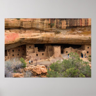 Noord-Amerika, VS, Colorado. Klipwoningen Poster