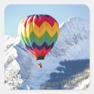 Noord-Amerika, VS, Colorado, Mt. Crested Butte, 2 Vierkante Sticker